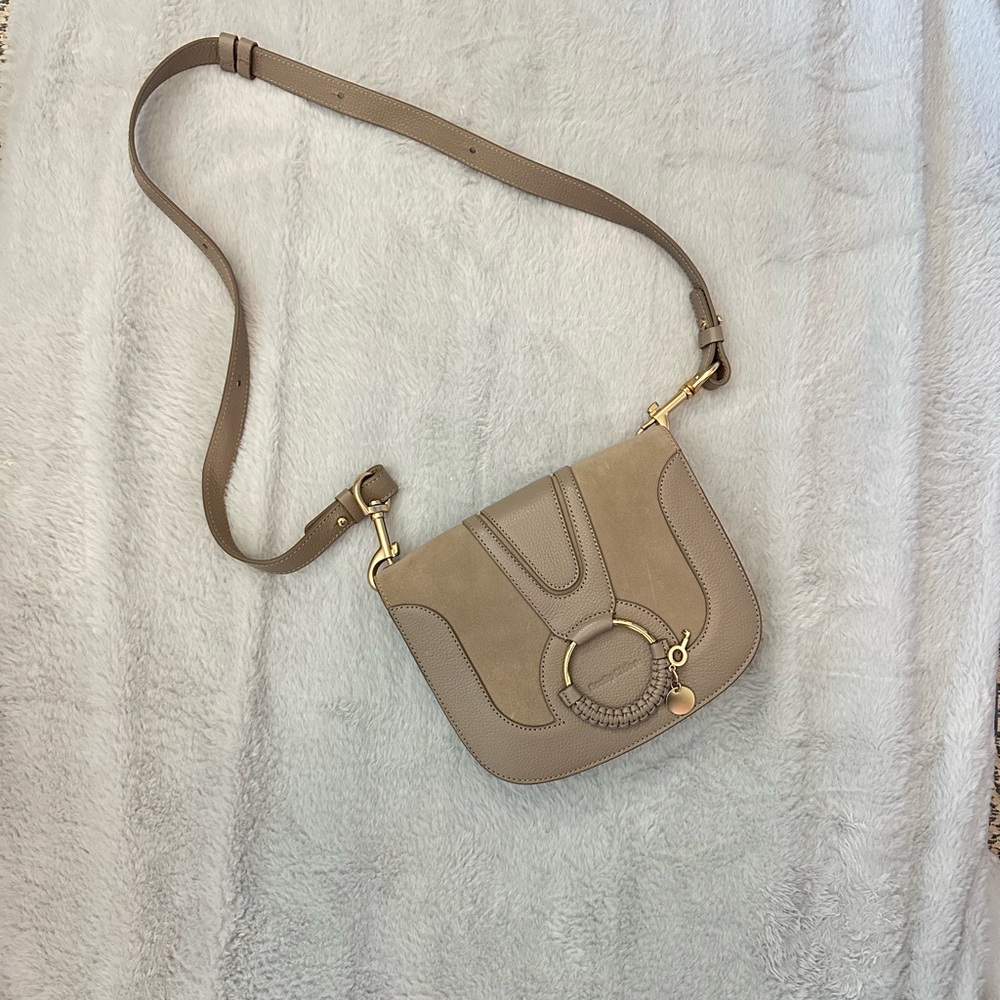 NWOT See by Chloé Hana Small Leather & Suede Crossbody - Picture 3 of 5